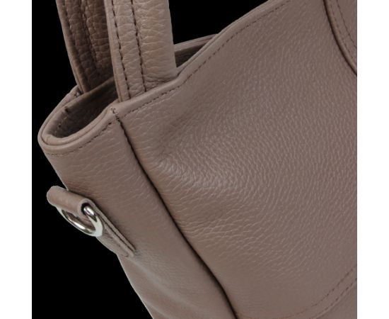 Купить Женская кожаная сумка на двух ручках Borsacomoda коричневая, фото , изображение 10, характеристики, отзывы