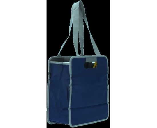 Купить Складная сумка шоппер для покупок с жестким дном 20L Clevaful синяя, фото , изображение 2, характеристики, отзывы