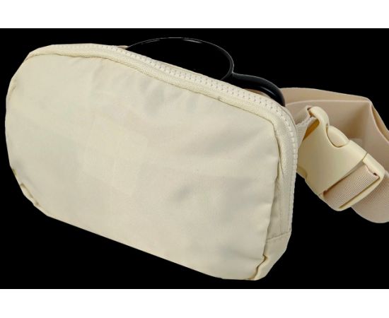 Купить Женская поясная сумка, бананка, набедренная сумка LS бежевая, фото , изображение 3, характеристики, отзывы