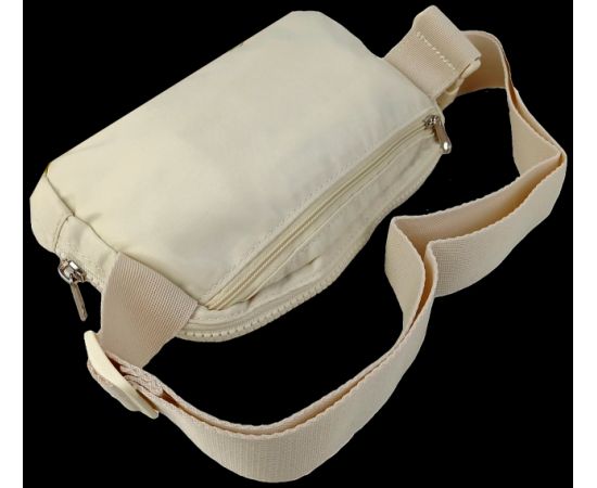 Купить Женская поясная сумка, бананка, набедренная сумка LS бежевая, фото , изображение 6, характеристики, отзывы