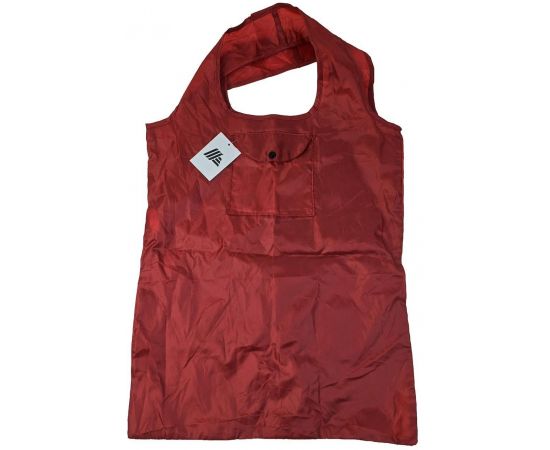 Купить Легкая складная сумка шоппер для покупок Riciclo 44х38 см бордовая, фото , изображение 3, характеристики, отзывы