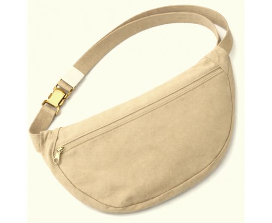 Купить Большая поясная сумка, бананка, набедренная сумка Live in style бежевая, фото , изображение 2, характеристики, отзывы