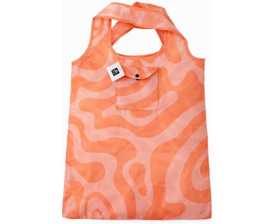 Купить Легкая складная сумка шоппер для покупок Aldi 44х38 см оранжевая с розовым, фото , характеристики, отзывы