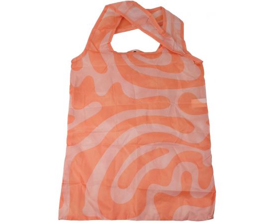 Купить Легкая складная сумка шоппер для покупок Aldi 44х38 см оранжевая с розовым, фото , изображение 2, характеристики, отзывы