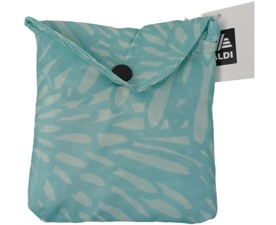 Купить Легкая складная сумка шоппер для покупок Aldi 44х38 см бирюзовая, фото , изображение 3, характеристики, отзывы