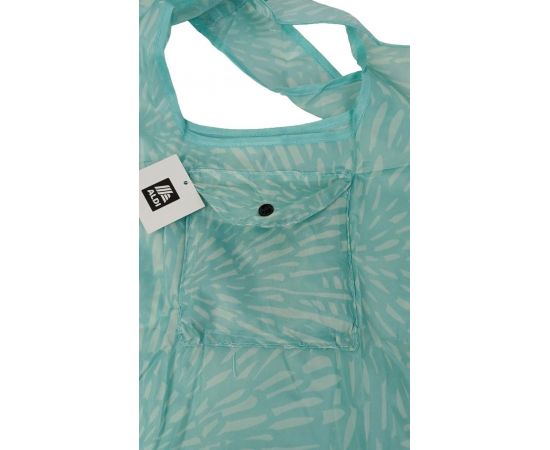 Купить Легкая складная сумка шоппер для покупок Aldi 44х38 см бирюзовая, фото , изображение 5, характеристики, отзывы