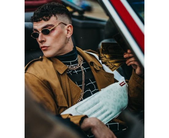 Купить Нагрудная сумка, слинг Sprayground Wings To The Future белая, фото , характеристики, отзывы