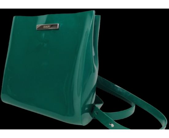 Купить Женская каучуковая сумка-рюкзак трансформер Zaxy Closer Bag зеленая, фото , изображение 3, характеристики, отзывы