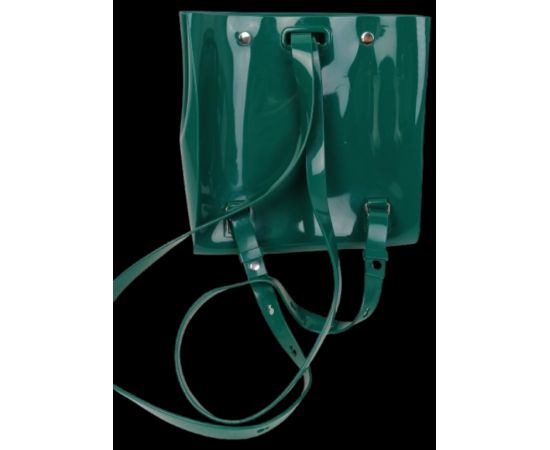 Купить Женская каучуковая сумка-рюкзак трансформер Zaxy Closer Bag зеленая, фото , изображение 6, характеристики, отзывы