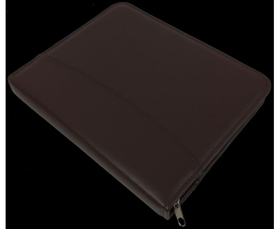 Купить Мужская деловая папка для документов из эко кожи Exclusive темно-коричневая, фото , изображение 2, характеристики, отзывы