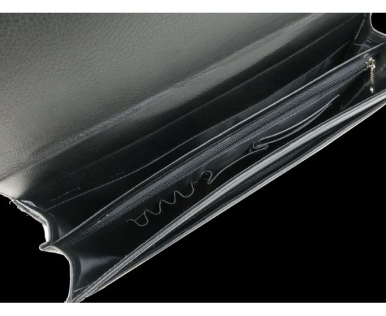 Купить Небольшой мужской портфель из эко кожи Exclusive черный, фото , изображение 7, характеристики, отзывы