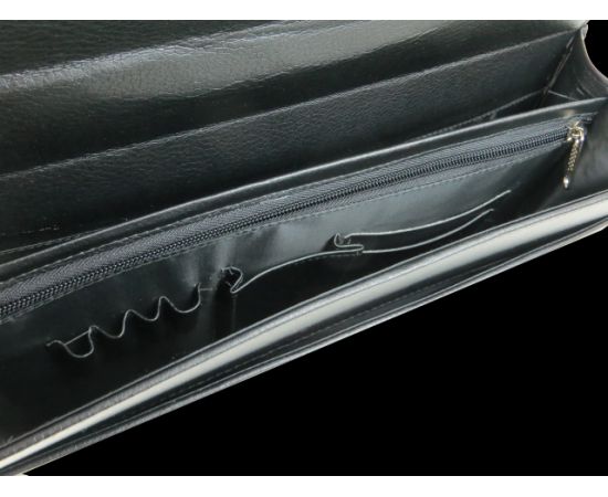 Купить Небольшой мужской портфель из эко кожи Exclusive черный, фото , изображение 9, характеристики, отзывы
