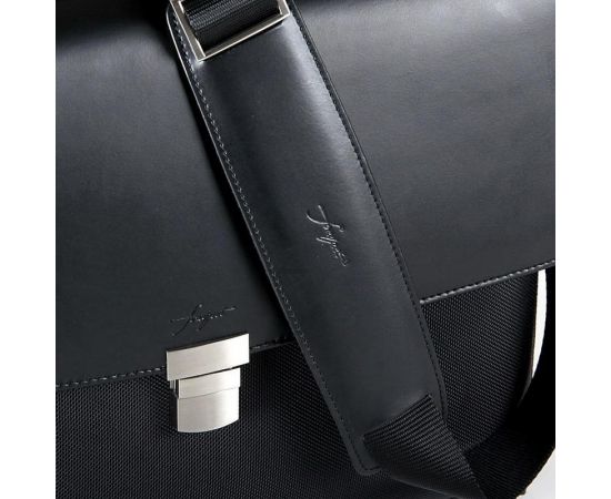 Купить Деловой портфель из кожи и нейлона Fouquet NBC-1002M черный, фото , изображение 5, характеристики, отзывы