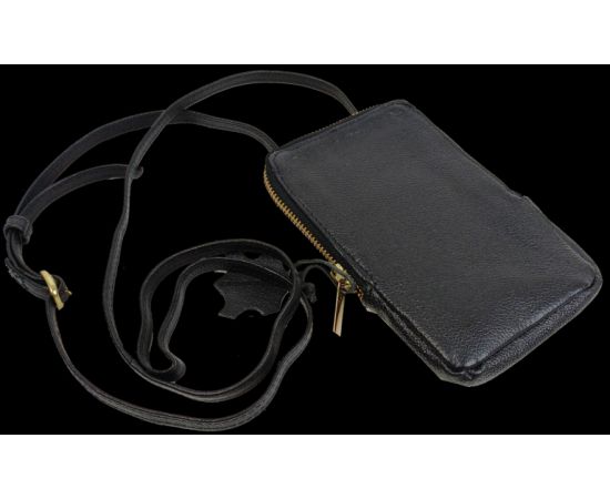 Купить Небольшая кожаная сумка для телефона, документов Live in Style черная, фото , изображение 2, характеристики, отзывы