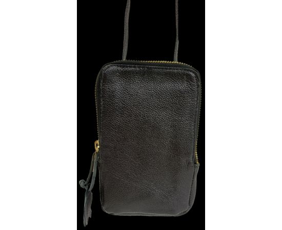 Купить Небольшая кожаная сумка для телефона, документов Live in Style черная, фото , изображение 4, характеристики, отзывы