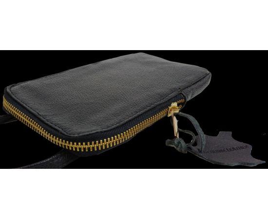 Купить Небольшая кожаная сумка для телефона, документов Live in Style черная, фото , изображение 7, характеристики, отзывы