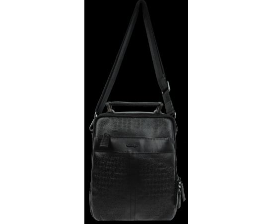 Купить Кожаная мужская сумка, барсетка Mykhail Ikhtyar черная, фото , изображение 4, характеристики, отзывы