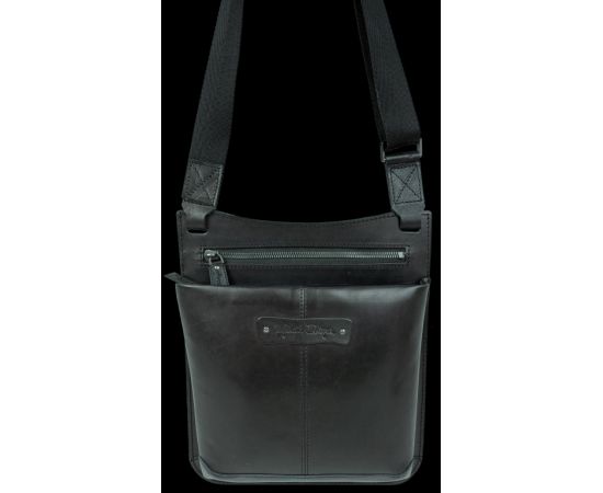 Купить Мужская кожаная сумка планшетка Mykhail Ikhtyar черная, фото , изображение 3, характеристики, отзывы