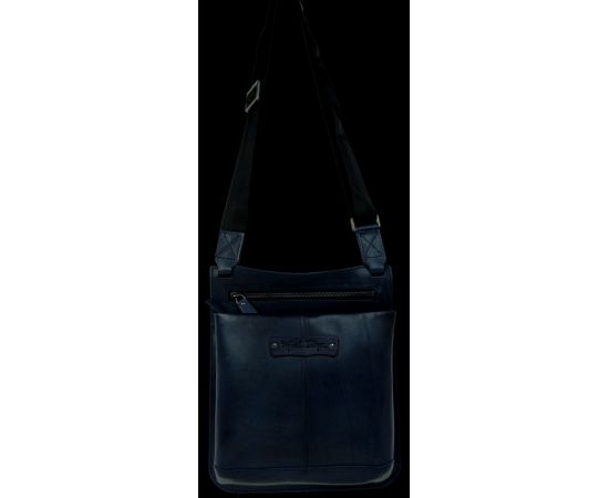 Купить Мужская кожаная сумка на плечо Mykhail Ikhtyar, Украина синяя, фото , изображение 4, характеристики, отзывы