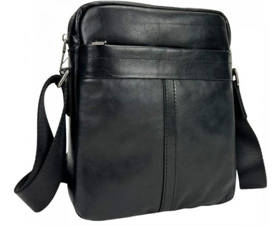 Купить Мужская сумка из натуральной кожи Tiding Bag черная, фото , характеристики, отзывы