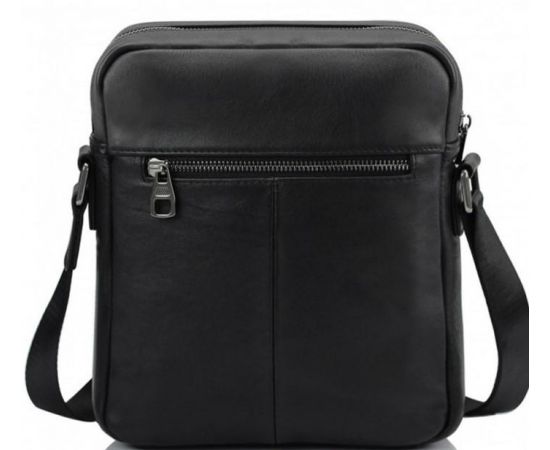 Купить Мужская сумка из натуральной кожи Tiding Bag черная, фото , изображение 3, характеристики, отзывы