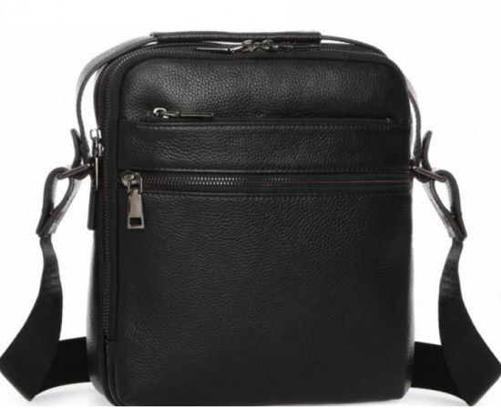 Купить Мужская сумка из натуральной кожи Tiding Bag черная, фото , характеристики, отзывы