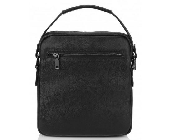 Купить Мужская сумка из натуральной кожи Tiding Bag черная, фото , изображение 2, характеристики, отзывы