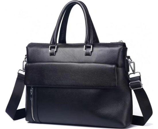 Купить Мужская сумка-портфель Tiding Bag кожаная черная, фото , характеристики, отзывы