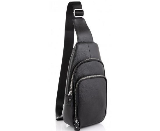 Купить Мужская сумка-слинг Tiding Bag черная, фото , характеристики, отзывы