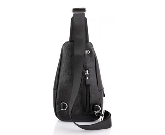 Купить Мужская сумка-слинг Tiding Bag черная, фото , изображение 3, характеристики, отзывы