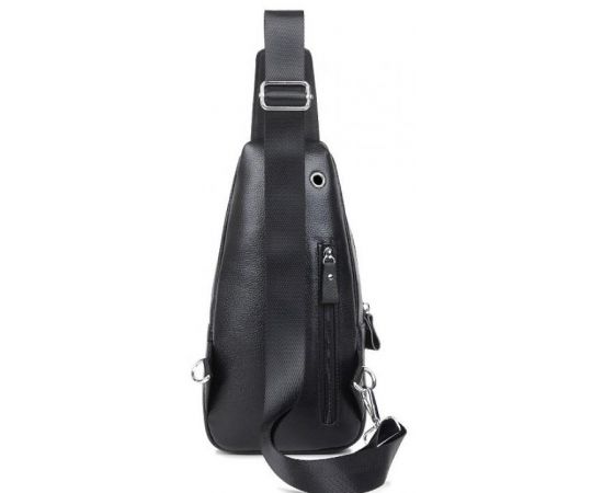 Купить Мужская сумка-слинг Tiding Bag черная, фото , изображение 3, характеристики, отзывы