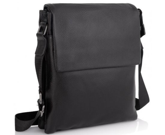 Купить Мужская сумка из натуральной кожи Tiding Bag черная, фото , характеристики, отзывы
