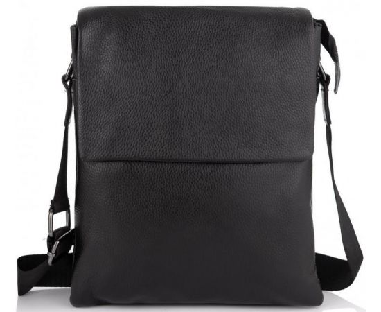 Купить Мужская сумка из натуральной кожи Tiding Bag черная, фото , изображение 2, характеристики, отзывы