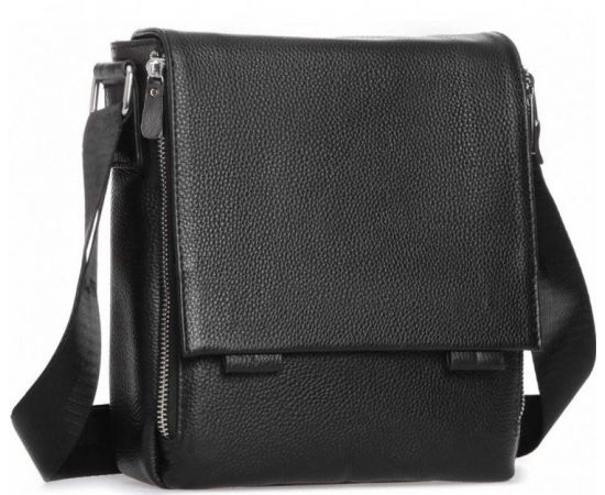 Купить Мужская сумка из натуральной кожи Tiding Bag черная, фото , характеристики, отзывы
