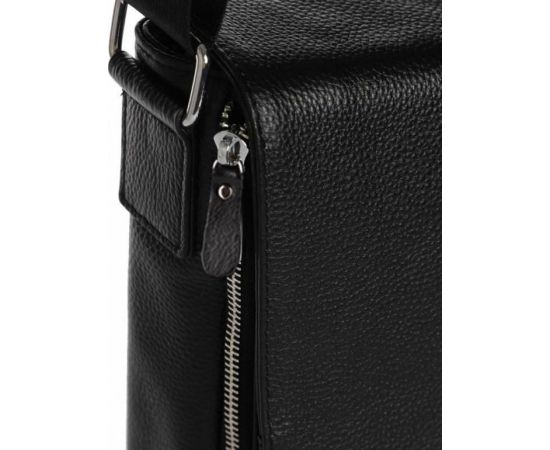 Купить Мужская сумка из натуральной кожи Tiding Bag черная, фото , изображение 4, характеристики, отзывы