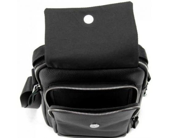 Купить Мужская сумка из натуральной кожи Tiding Bag черная, фото , изображение 3, характеристики, отзывы