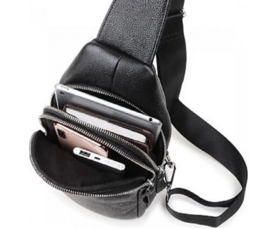 Купить Сумка-слинг для мужчин Tiding Bag черный, фото , изображение 3, характеристики, отзывы