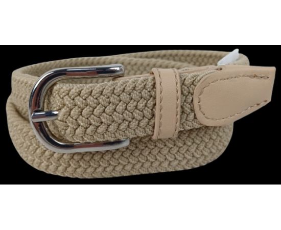 Купить Эластичный женский ремень резинка Isa-Traesko бежевый, фото , характеристики, отзывы