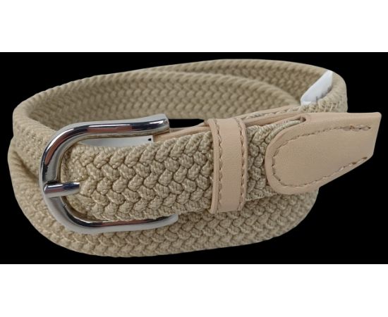 Купить Эластичный женский ремень резинка Isa-Traesko бежевый, фото , изображение 4, характеристики, отзывы