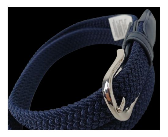 Придбати Эластичный женский ремень резинка Isa-Traesko темно-синий, image , зображення 4, характеристики, відгуки