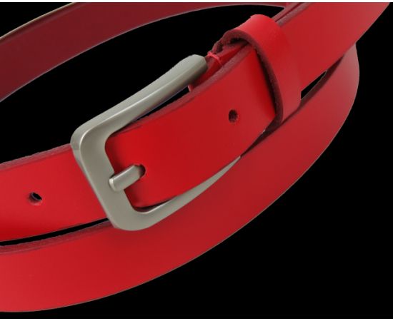 Купить Женский кожаный ремень Skipper 1629-20 красный 2 см, фото , изображение 5, характеристики, отзывы