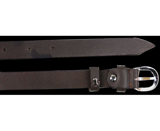 Купить Женский кожаный ремень Skipper 1630-20 темно-коричневый 2 см, фото , изображение 3, характеристики, отзывы