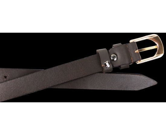 Купить Кожаный женский ремень Skipper 1631-20 темно-коричневый 2 см, фото , изображение 5, характеристики, отзывы
