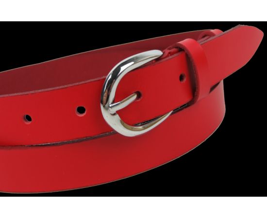 Купить Женский ремень кожаный Skipper красный, ширина 2,5 см, фото , изображение 3, характеристики, отзывы