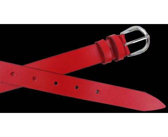 Купить Женский ремень кожаный Skipper красный, ширина 2,5 см, фото , изображение 4, характеристики, отзывы