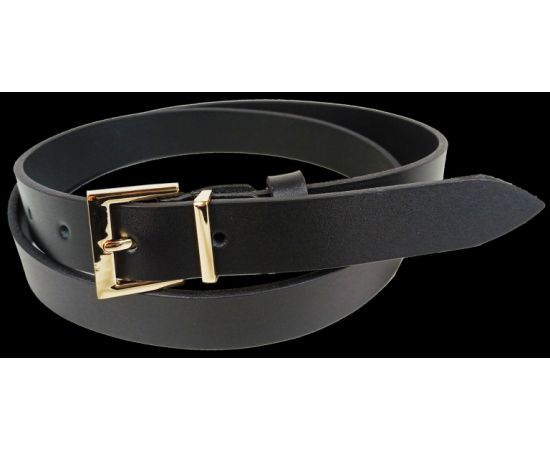 Купить Универсальный женский кожаный ремень Skipper черный, ширина 3 см, фото , изображение 2, характеристики, отзывы