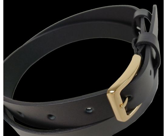 Купить Женский кожаный ремень Skipper черный, ширина 3 см, фото , изображение 5, характеристики, отзывы