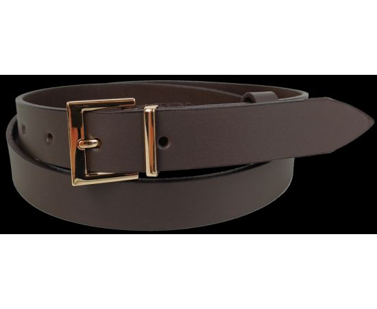 Купить Кожаный женский ремень Skipper темно-коричневый, ширина 3 см, фото , характеристики, отзывы