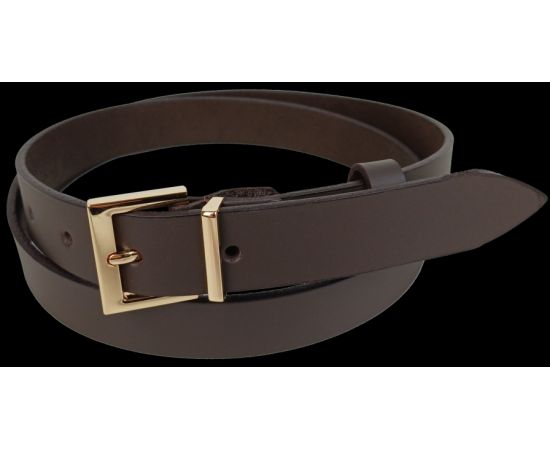 Купить Кожаный женский ремень Skipper темно-коричневый, ширина 3 см, фото , изображение 2, характеристики, отзывы