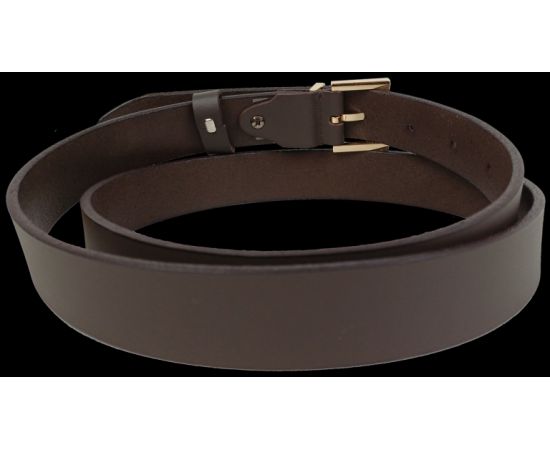 Купить Кожаный женский ремень Skipper темно-коричневый, ширина 3 см, фото , изображение 3, характеристики, отзывы